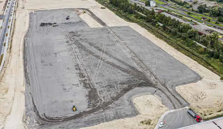 Soil improvement of commercial area with bottom ash